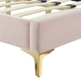 thumbnail image 6 of Modway Current Modern Performance Velvet Twin Platform Bed - Pink, 6 of 10