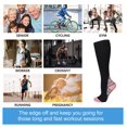 thumbnail image 4 of  1pair Sports Compression Sock Nylon Sports Stocking Unisex (Gradient Nude S/M), 4 of 6