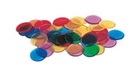 100 piece Learning Resource for Counting & Sorting Counters 22mm Transparent 