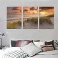 thumbnail image 3 of COMIO  Wall Art Paintings View North Sea from dune Canvas Art Print wall Poster Artwork for living Room Bedroom Wall Decor and Home Decor 12''x16''X3 Panels, 3 of 4