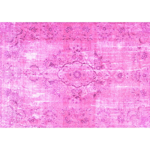Ahgly Company Indoor Rectangle Persian Pink Traditional Area Rugs, 4' x 6'