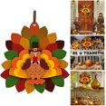 thumbnail image 3 of Decoración de Acción de Gracias puerta de pavo colgante 3D otoño jardín granja signo interior y exterior decoración 14x15 pulgadas WD.WDQZL Hogar, 3 of 6