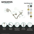 thumbnail image 4 of Kingston Brass KX1056BD Victorian Hand Shower Kit, Polished Nickel, 4 of 5