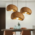 thumbnail image 6 of UEEYAC Japanese Dining Room Oval Pendant Light Wabi-sabi Home Decor Lamp Fixture, 6 of 23