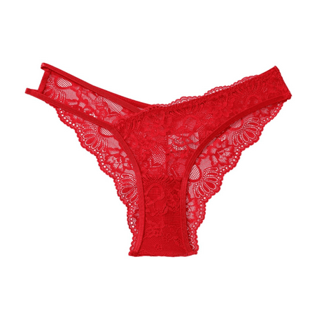 Fulorrnie Underwear for Women Breathable Briefs Comfort Cute Panty High Waist Flat Seams Stretchable Panties  Red  XL