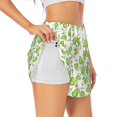 thumbnail image 3 of Lsque Kawaii Avocado Printed Women's Running Shorts with Liner Pockets,Elastic Quick Dry Workout Athletic Gym Yoga Shorts,Womens High Waist Shorts-XX-Large, 3 of 9