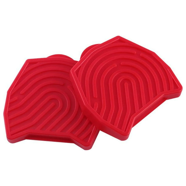 2 convertidores de pedales para bicicleta estática, profesionales, antideslizantes. Rojo