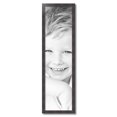 thumbnail image 2 of ArtToFrames 10" x 37" Sloped Dark Walnut Picture Frame, 10x37 inch Brown Wood Poster Frame (WOM-4820), 2 of 7
