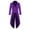 Purple, variant on LANGWYQU Long Sleeved Men V-Neck Solid Vintage Costume Jacket Trench Coat