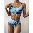 thumbnail image 1 of 2023 nuevo estampado deportivo Bandeau Push up Bikinis Sexy mármol mujeres traje de baño de cintura alta traje de baño mujeres traje de baño ropa de playa Tan Jianjun unisex, 1 of 2