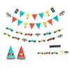 Vintage Race Car - Birthday Party Decoration Kit | 12 Guest Party | Race Car Birthday Banner, Garland, Cupcake Toppers, Party Hats | Kids Birthday Party