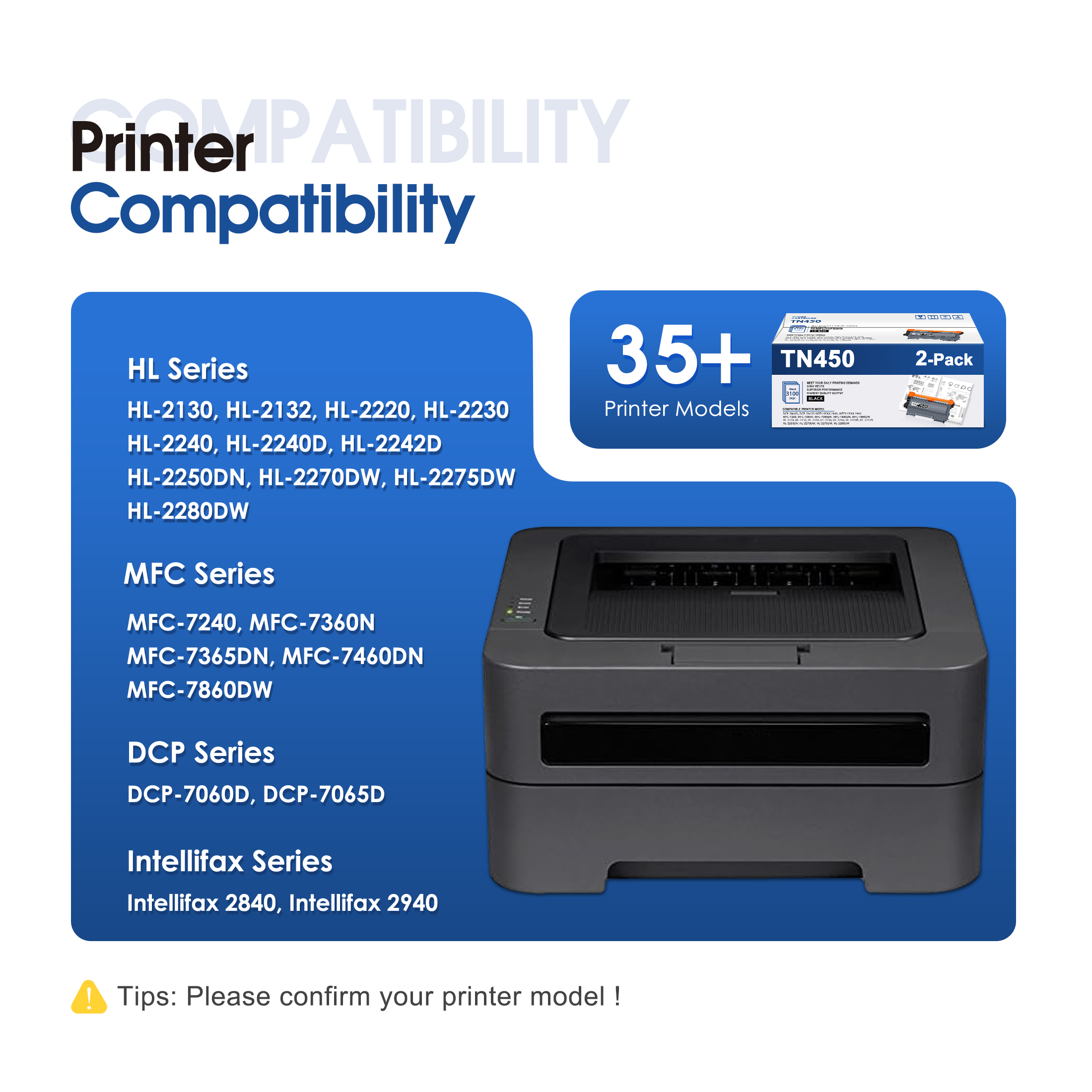 MOLIMER TN450 Compatible Toner Cartridge 2-Pack photo 7