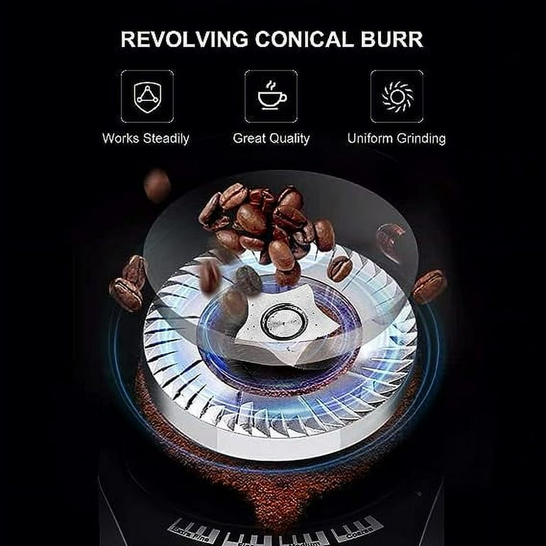 Open Box BONSENKITCHEN Electric Burr Coffee Grinder Large CG8901