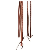 Horse 8' x 5/8" Western Harness Leather Tie Ends Barrel Contest Reins 6684