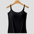 thumbnail image 2 of Loopsun Womens Pajama Tank Top, Women's Solid Color Seamless Sleevesless Underwear Shirt Top Black,XXXL, 2 of 5
