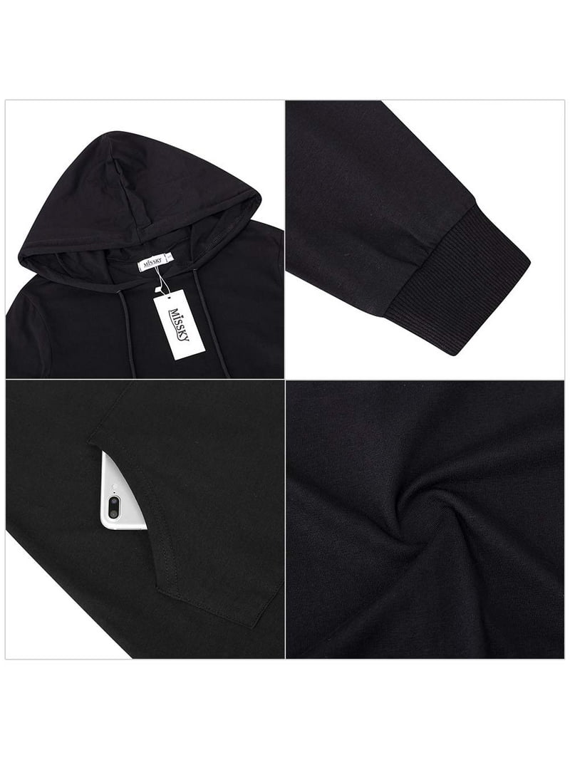 Yesfashion Clearance Women Hoodies Dress Hooded Sweatshirts Dress