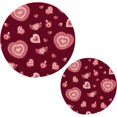 thumbnail image 7 of SKYSONIC Love Heart Romantic Pot Holders Trivets, 2 Pcs Heat Resistant Trivets,Valentine Pink Wing Cotton Thread Weave Mats for Hot Pads Pans Pot Bowl Teapot for Kitchen Decor, 7 of 7