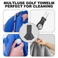 thumbnail image 5 of 2 Pack Microfiber Golf Towel, Light Weight, Excellent Water Absorbance, with Carabiner Clip, 40x40cm, 5 of 5