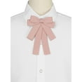 thumbnail image 4 of INSPIRE CHIC Women's Bowknot Pre-Tied Bowties Ribbon Bow Brooch Wedding Party Pin Bow Tie Pink One Size, 4 of 4