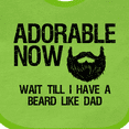 thumbnail image 4 of Inktastic Adorable Now...wait Till I Have a Beard Like Dad Boys Baby Bib, 4 of 4
