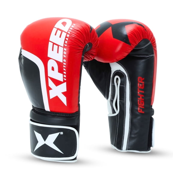 Xpeed Fighter Boxing Gloves Red / Black 16oz