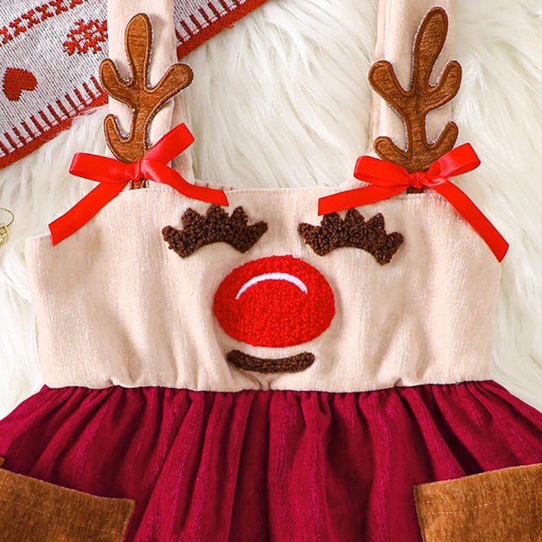 plaid infant christmas dress Baby Sateen Holiday friendly texture Gubotare Baby Christmas Dress Plaid