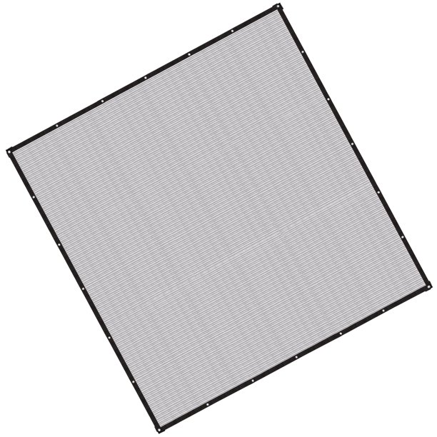 Red de sombra con aislamiento de aluminio, cubierta parasol, vela para césped, jardín y piscina.