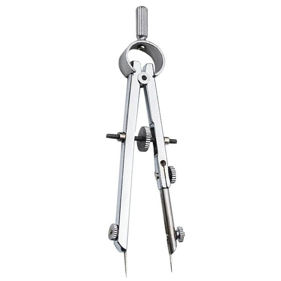 Beaupretty Compact Portable Metal Compass for Drawing Design and Drafting Work