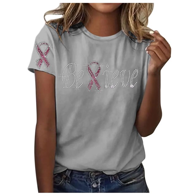 TSADFHJI Hauts d'Été Boho pour Femmes T-Shirt Décontracté Mode Imprimé Col Rond Manches Courtes m Blanc