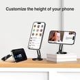 thumbnail image 3 of Soporte magnético para teléfono, pequeño y portátil [doble imán potente], plegable Magsafe para iPhone, universal para escritorio, gimnasio, espejo de pared, color negro., 3 of 8