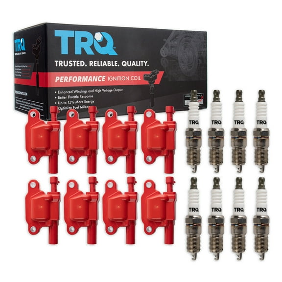 TRQ Ignition Coils & Spark Plugs Fits 06-16 Cadillac 05-19 Chevrolet 13-19 GMC TKA06142 Fits select: 2011-2019 CHEVROLET SILVERADO, 2013-2019 GMC SIERRA
