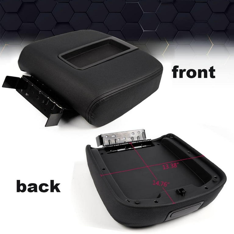 PIT66 Front Center Console Armrest Lid Fit for 2007 2014 Chevy GMC