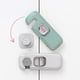 thumbnail image 2 of 4 Pack Safety Baby Locks, Convenient Security Baby Drawer Safety Locks, No Drilling, for Cabinets, Fridge, Window (Upgraded 10*4*2 Cm Grey+Green), 2 of 5