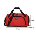 thumbnail image 3 of Bolsa de fitness Bolsas de gimnasio portátiles de gran capacidad para fútbol al aire libre Gris JShteea Para Estrenar, 3 of 8