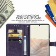 thumbnail image 6 of case for Google Pixel 6 Pro Mandala Wallet Case,Slim 3D Flip Leather Magnetic Closure with Credit Card Holder & Hand Strap Flip Folio Closure Phone Case for Google Pixel 6 Pro MTL Purple, 6 of 14