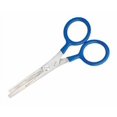 thumbnail image 3 of Dog Grooming Shears 36 Tooth Blending Thinning Scissors Blue Coated Handles 5", 3 of 7