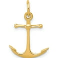 thumbnail image 1 of 14K Yellow Gold 3D Anchor Charm (19 X 15) Made In United States a5059, 1 of 6