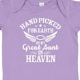 thumbnail image 4 of Inktastic Handpicked for Earth by My Great Aunt in Heaven Boys or Girls Baby Bodysuit, 4 of 5