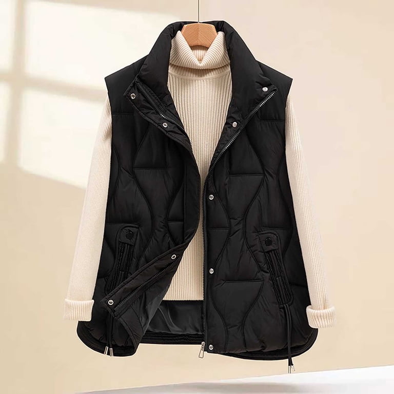 Feancey Winter Down Vest for Women Sleeveless Lightweight Puffer