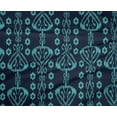 thumbnail image 4 of oneOone Tissu Polyester Lycra Rayé & Tourbillon Tissu Imprimé Ikat au Mètre 56 Pouces de Large, 4 of 4
