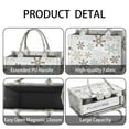 thumbnail image 4 of Large Capacity Tote Bag,Light Christmas Snowflake Pattern Handbag Fashion Luxury Tote Bag,15.7"x13"x 5.1" Inches,Laptop Compatible, 4 of 6