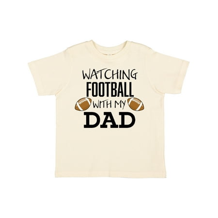 

Inktastic Watching Football with My Dad Gift Toddler Boy or Toddler Girl T-Shirt