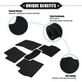 thumbnail image 3 of Kit de alfombrillas de coche compatibles con Ford Fusion 2013-2020, juego completo de alfombrillas delanteras y traseras de terciopelo antideslizantes negras, 3 of 7