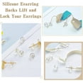 thumbnail image 5 of Triani 16Pcs Silicone Earring Backs for Studs/Droopy Ears Hoops Fish Hook No-Irritation Earring Backs for Men and Women(Gold), 5 of 6