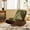 Green, variant on LJAN Upholstered Glider Rocker Chair Teddy, Upholstery Glider Chair, Solid Wood Frame with Padded Seat, Perfect for Multiple Settings Accent Reading Chair for Bedroom,Office,Living Room