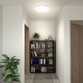 thumbnail image 2 of Artika Moonraker III Contemporary Flush Mount Ceiling Light Fixture, White, 2 of 5