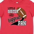 thumbnail image 4 of Inktastic Little Sister and Biggest Fan Football Player Girls Baby T-Shirt, 4 of 5