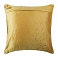 thumbnail image 3 of The HomeCentric Throw Pillow Covers Decorative Pillow Covers Pack of 2 22x22 inch (55x55 cm) Gold Velvet Throw Pillow Covers Handmade Pillow Covers Solid Color Pillow Covers Decorative - Gold Knot, 3 of 3