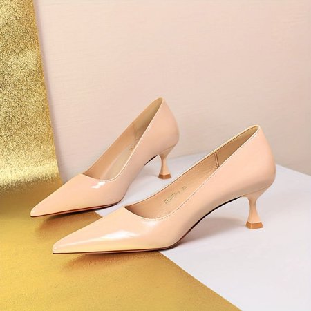 

GUANGZHYZYFUS Sleek Chic Stiletto Pumps with Pointed Toe - Solid Color - Versatile Dress Shoe for Any Occasion - Elegant and Stylish Addition to Your Wardrobe