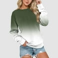 thumbnail image 2 of Vedolay Comfort Sweatshirts Womens Casual Long Sleeve Crew Neck Relaxed Fit Pullovers Sweatshirts,AG XXL, 2 of 3
